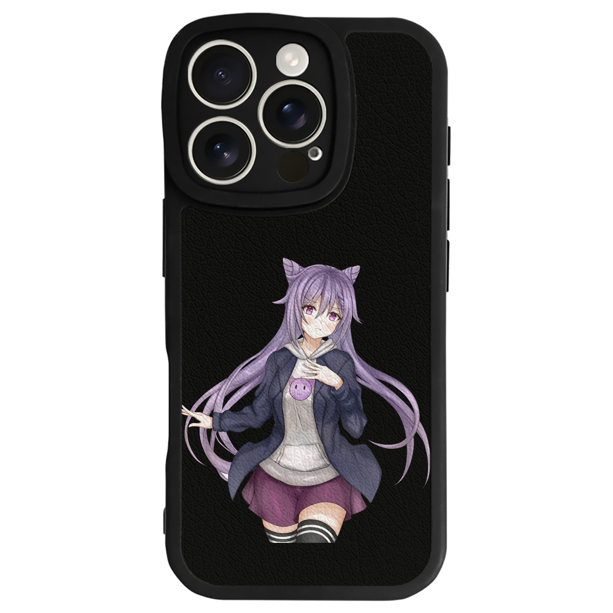 げんし神 刻晴 こくせい genshin Kokusei 【iPhone 16シリーズ対応】シリコンスマホケース（レザー調） 材質：シリコン